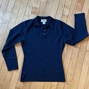 Henri Bendel Wool Collared Shirt